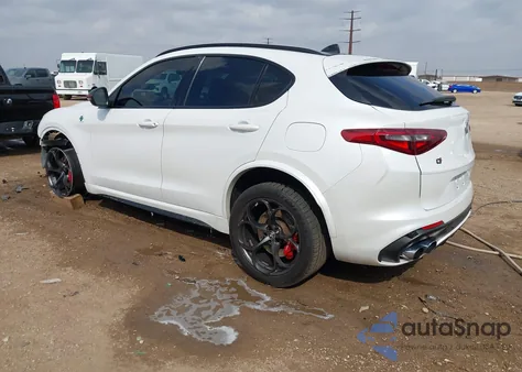 2019 Alfa Romeo Stelvio Quadrifoglio Awd из США, поврежденный, VIN ZASPAKEV4K7C37457